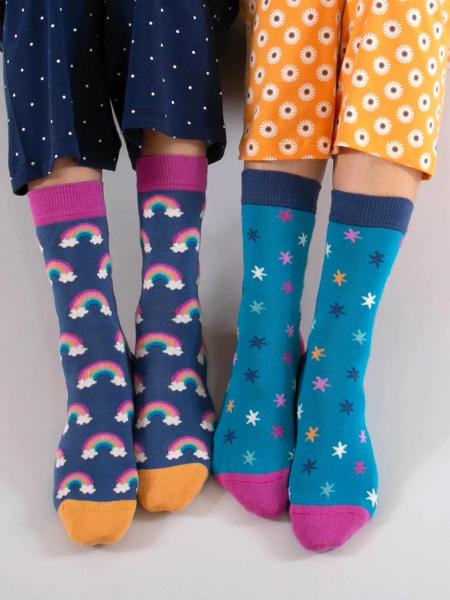 Kite Damen Socken Rainbow Star aus kbA-Baumwolle